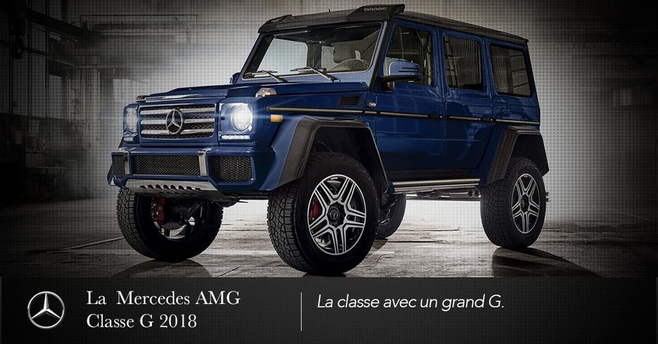 Le VUS Mercedes-AMG Classe G 2018 : la classe avec un grand G.