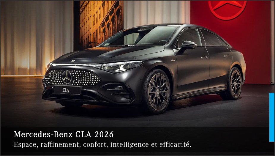 Mercedes-Benz CLA 2026 100 % électrique