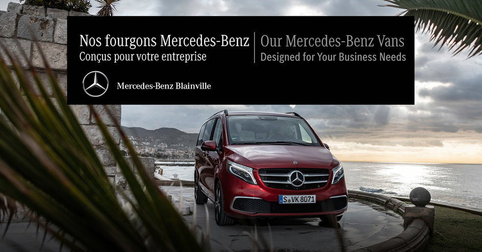 Nos fourgons Mercedes-Benz conçus pour votre entreprise