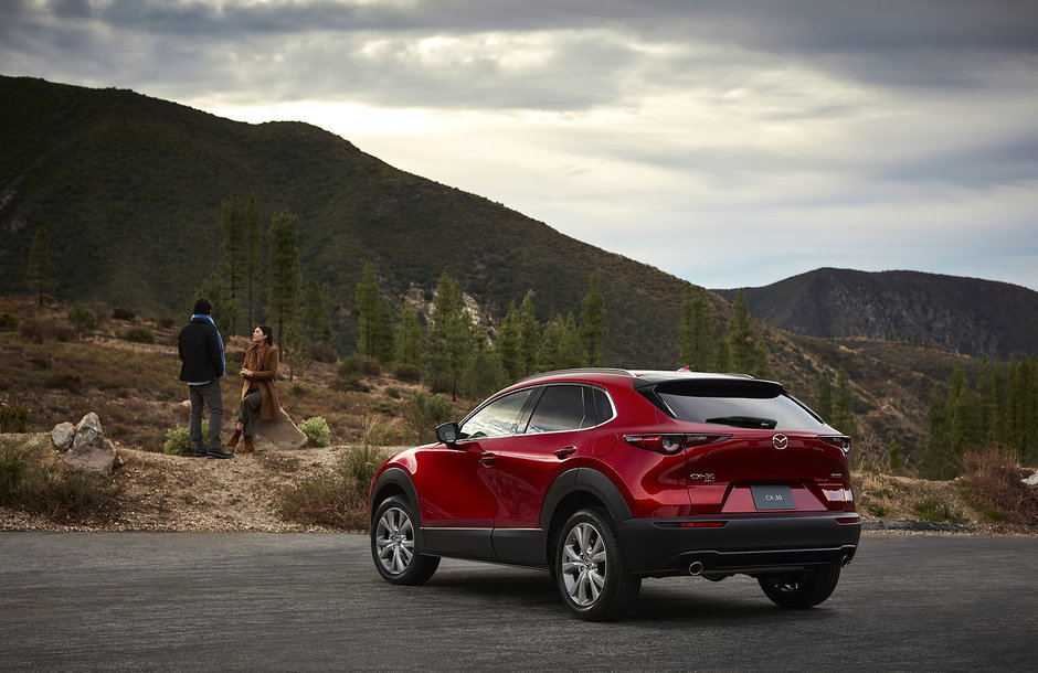 The new Mazda CX-30 presented at the Los Angeles Auto Show