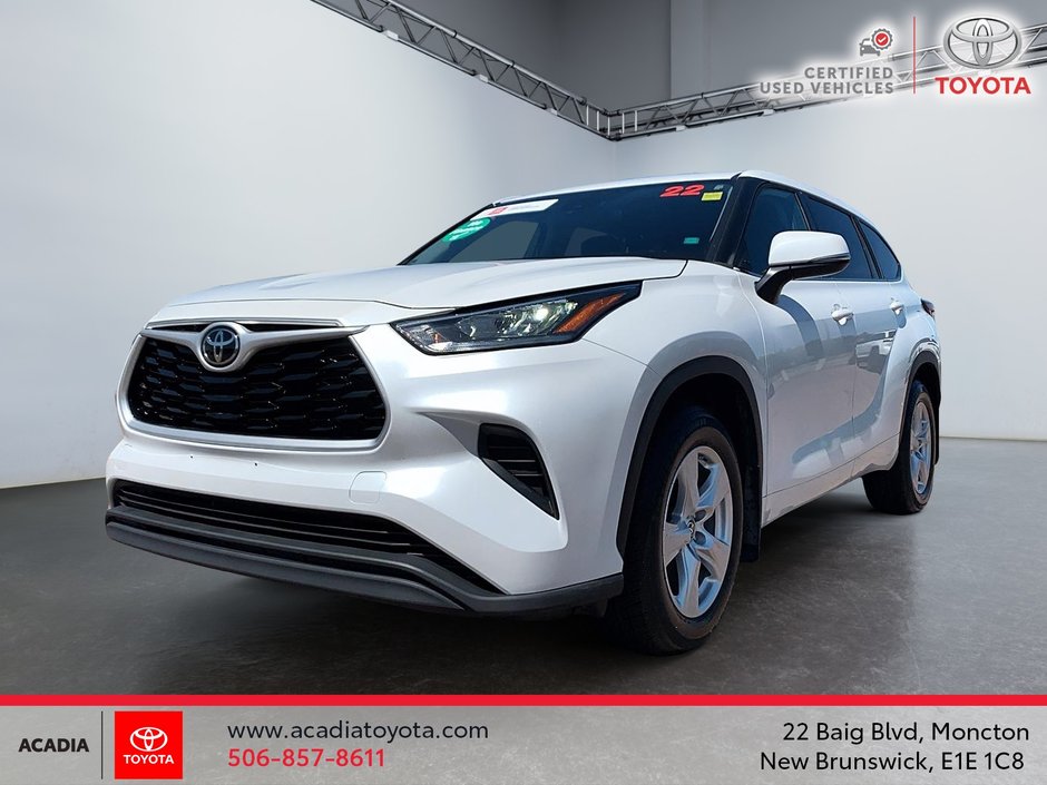 Toyota Highlander LE 2022 à Moncton, Nouveau-Brunswick - w940px