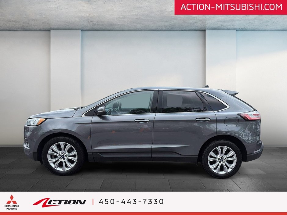 2021 Ford Edge Titanium AWD Cuir Mags 19 Po Carplay Android Auto-1