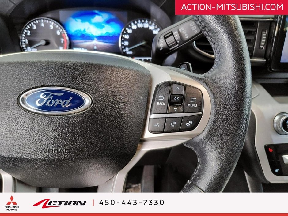 Ford Explorer XLT 4WD Cuir 7 Passagers Mags 18 Pouces A / C 2020-19