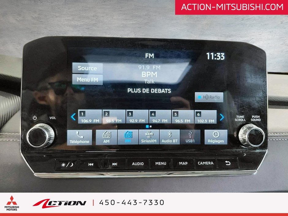 Mitsubishi Outlander PHEV SEL S-AWC Toit Pano Cuir Carplay GPS Android Auto 2023-21