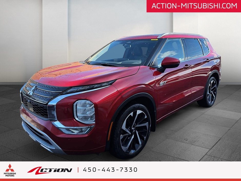 2023 Mitsubishi Outlander PHEV GT S-AWC Carplay Android Auto Cuir Toit Mags-0