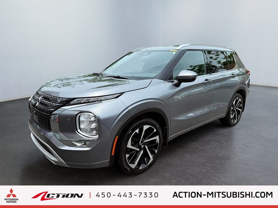 2023 Mitsubishi Outlander PHEV GT S-AWC Carplay Android Auto Cuir Toit Mags-0