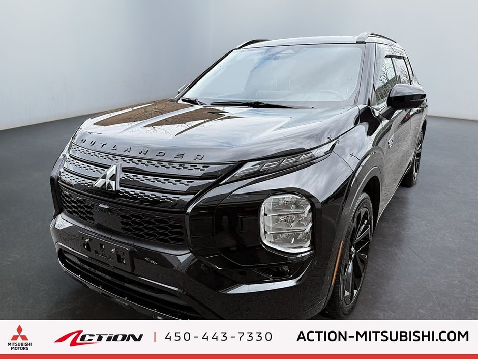 2024 Mitsubishi Outlander PHEV ÉDITION NOIR S-AWC . CUIR. TOIT PANO.-0