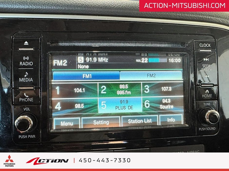 Mitsubishi Outlander ES PREMIUM AWD CUIR TOIT MAGS 18PO CAMÉRA DE RECUL 2016-19