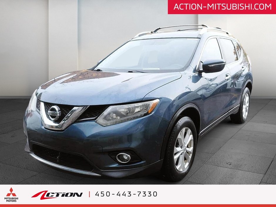 2014 Nissan Rogue SV AWD Bas Kilo Cuir Toit Pano Mags 17 Po-0