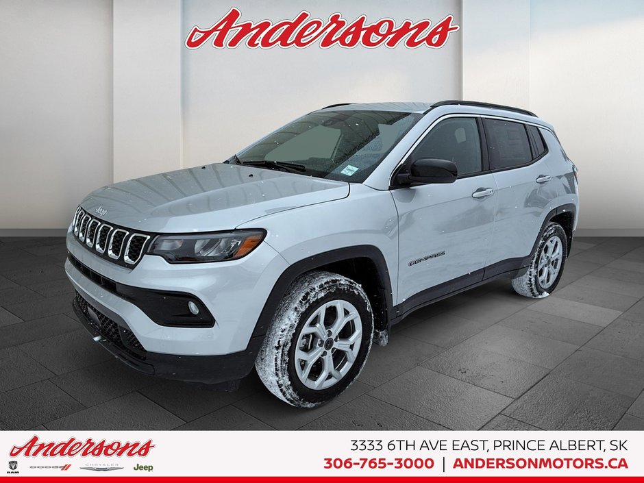 2026 Jeep Compass NORTH Heated Seats & Steering Wheel / Blind–Spot Monitoring