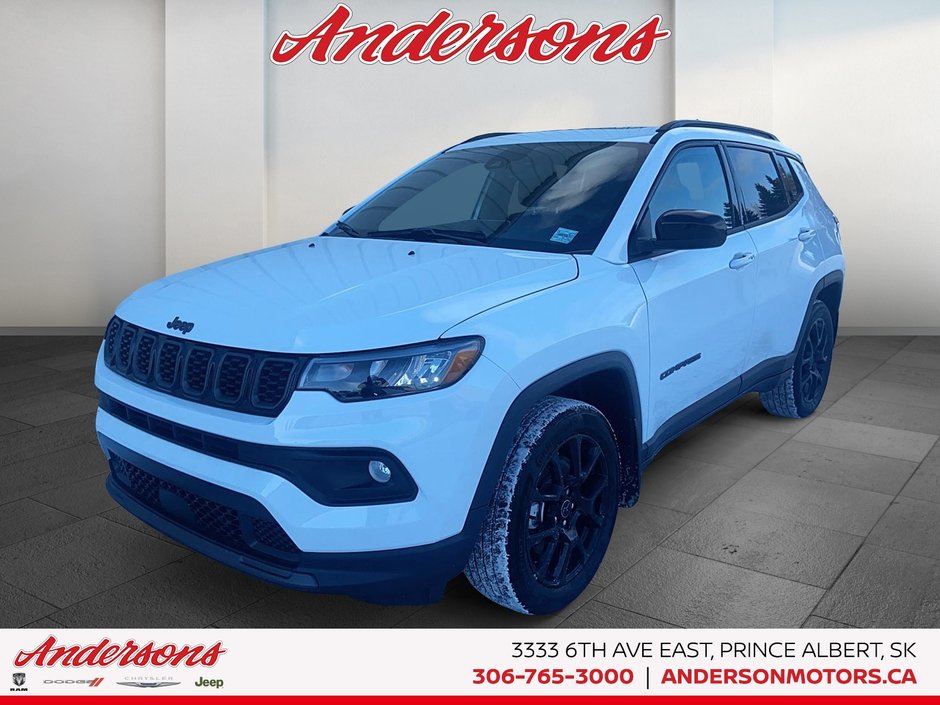 2026 Jeep Compass NORTH Altitude Special Edition / Dual-Pane Panoramic Sunroof / 10.1-Inch Uconnect NAV