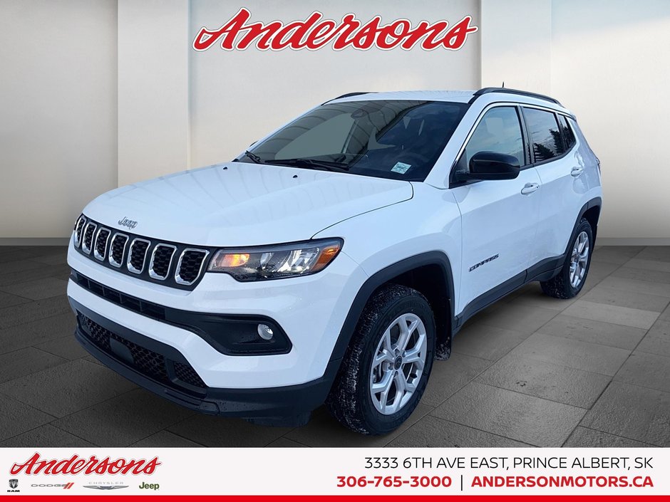 2026 Jeep Compass NORTH Heated Seats & Wheel / 10.1-Inch Uconnect NAV