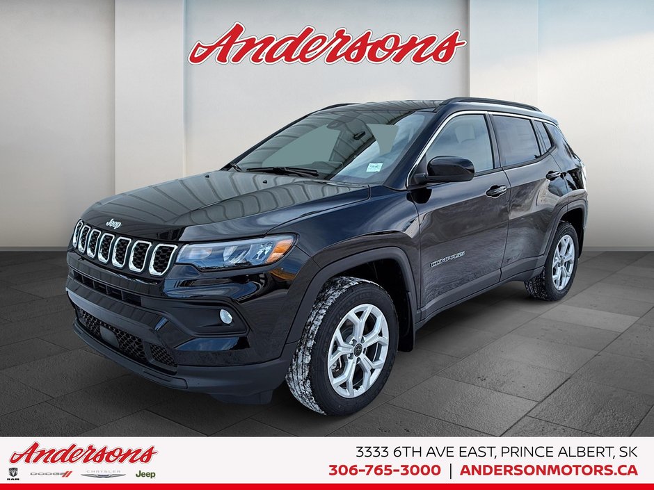 2026 Jeep Compass NORTH Heated Seats & Wheel / 10.1-Inch Uconnect NAV