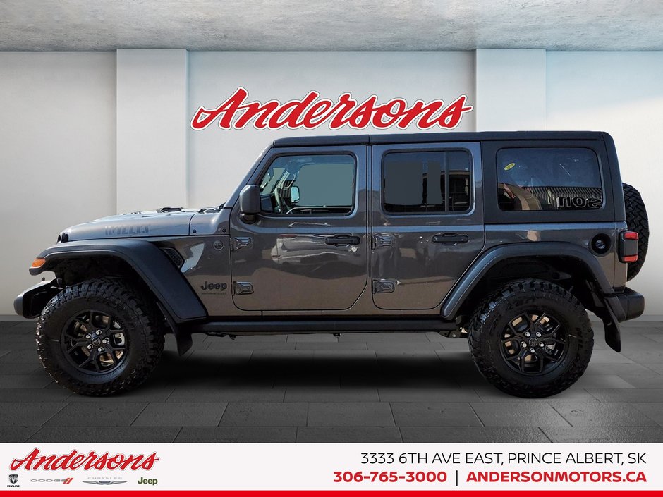 2024 Jeep WRANGLER 4-Door WILLYS 4WD SYSTEM!