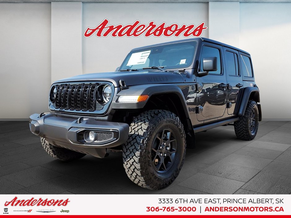 2024 Jeep WRANGLER 4-Door WILLYS 4WD SYSTEM!