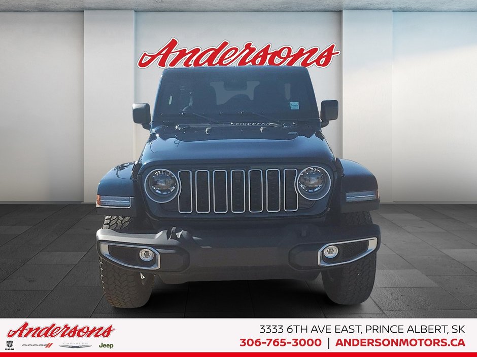 2025 Jeep WRANGLER 4-Door SAHARA Advanced Cruise Control / Power Leather Seats / All-Terrain Tires