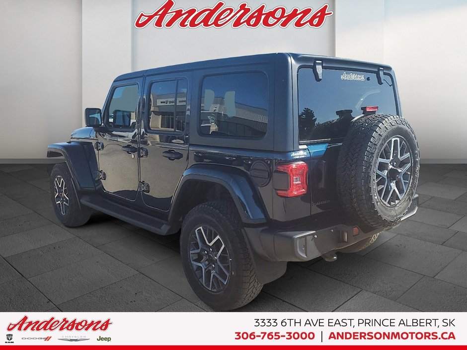 2025 Jeep WRANGLER 4-Door SAHARA Advanced Cruise Control / Power Leather Seats / All-Terrain Tires