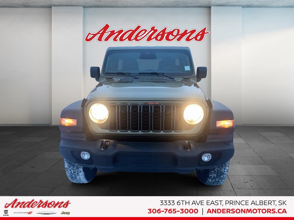 2026 Jeep Wrangler 4-Door SPORT S Adaptive Cruise Control / Black Hard Top / Heated Seats & Steering