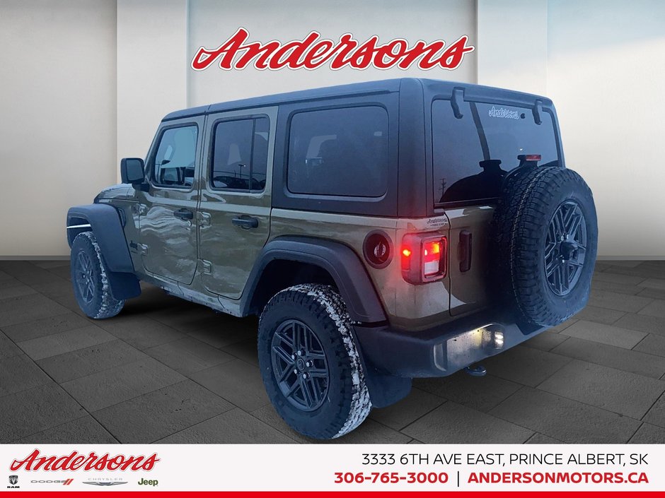 2026 Jeep Wrangler 4-Door SPORT S Adaptive Cruise Control / Black Hard Top / Heated Seats & Steering