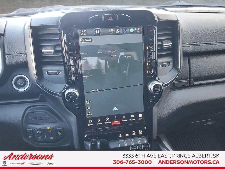 2024 Ram 1500 Rebel 5.7L HEMI V8 / Crew Cab / harman/kardon Premium Audio / Mopar Cold Air Intake