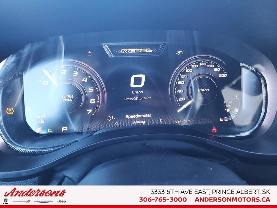 2024 Ram 1500 Rebel 5.7L HEMI V8 / Crew Cab / harman/kardon Premium Audio / Mopar Cold Air Intake