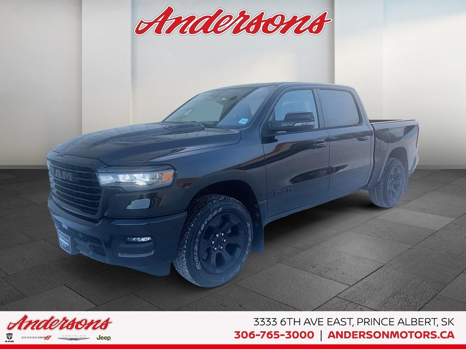 2026 Ram 1500 SPORT 3.0L Hurricane Twin Turbo I6 / Crew Cab / Panoramic Sunroof & Sport Performance Hood