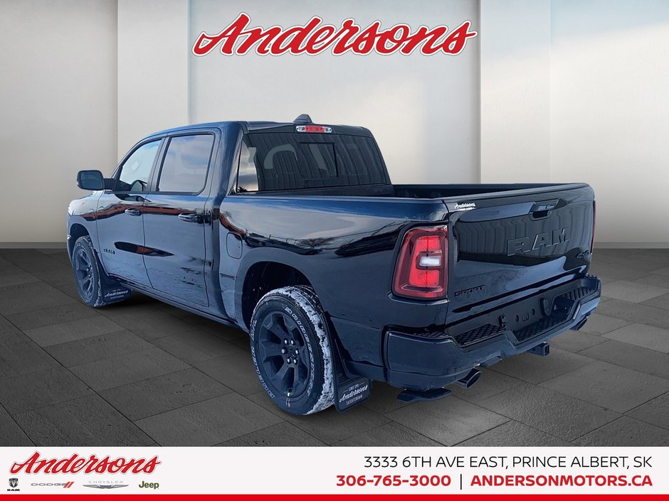 2026 Ram 1500 SPORT 3.0L Hurricane Twin Turbo I6 / Crew Cab / Power Running Boards / Trailer Brake Control