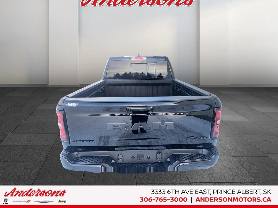 2026 Ram 1500 SPORT 3.0L Hurricane Twin Turbo I6 / Crew Cab / Power Running Boards / Trailer Brake Control