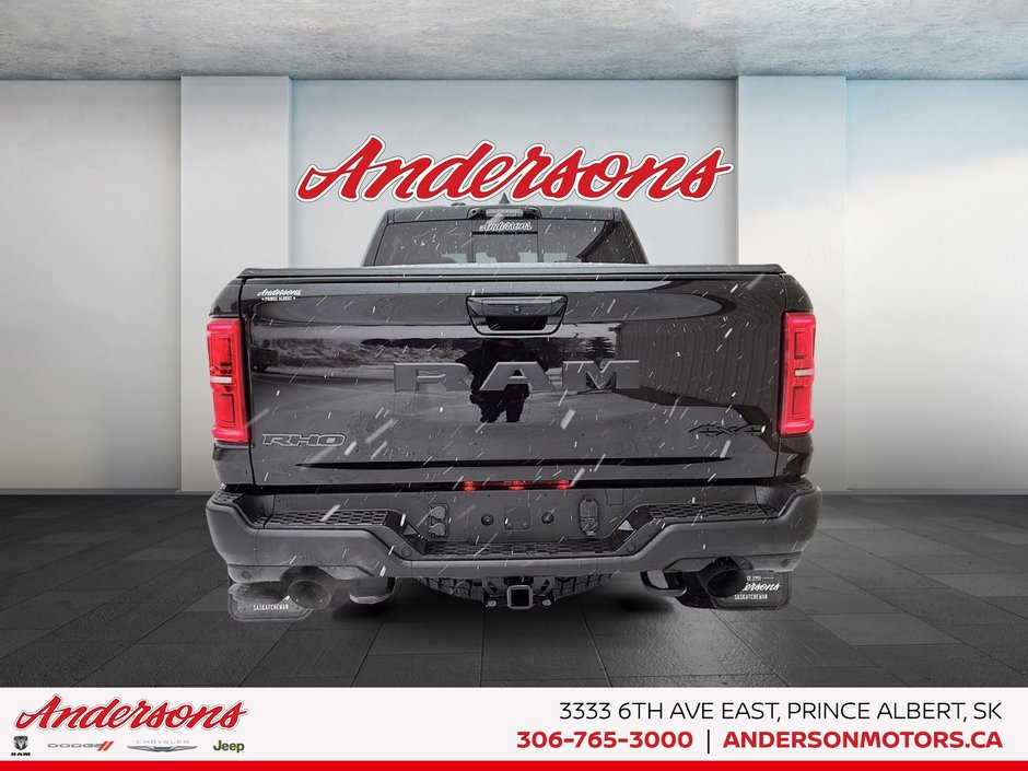 2026 Ram 1500 RHO 3.0L Hurricane HO Twin Turbo I6 / Crew Cab / Mopar RHO Graphics / Off-Road Running Boards
