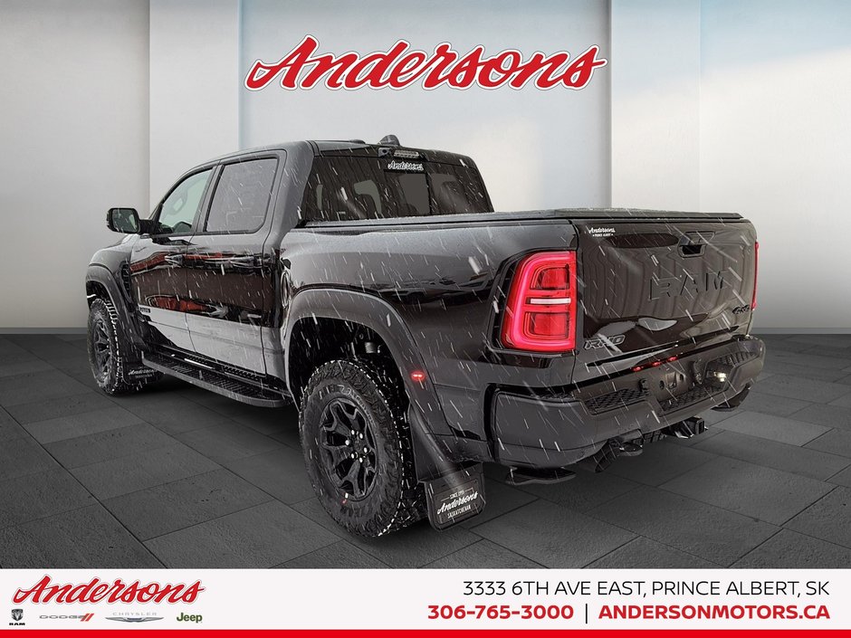 2026 Ram 1500 RHO 3.0L Hurricane HO Twin Turbo I6 / Crew Cab / Mopar RHO Graphics / Off-Road Running Boards
