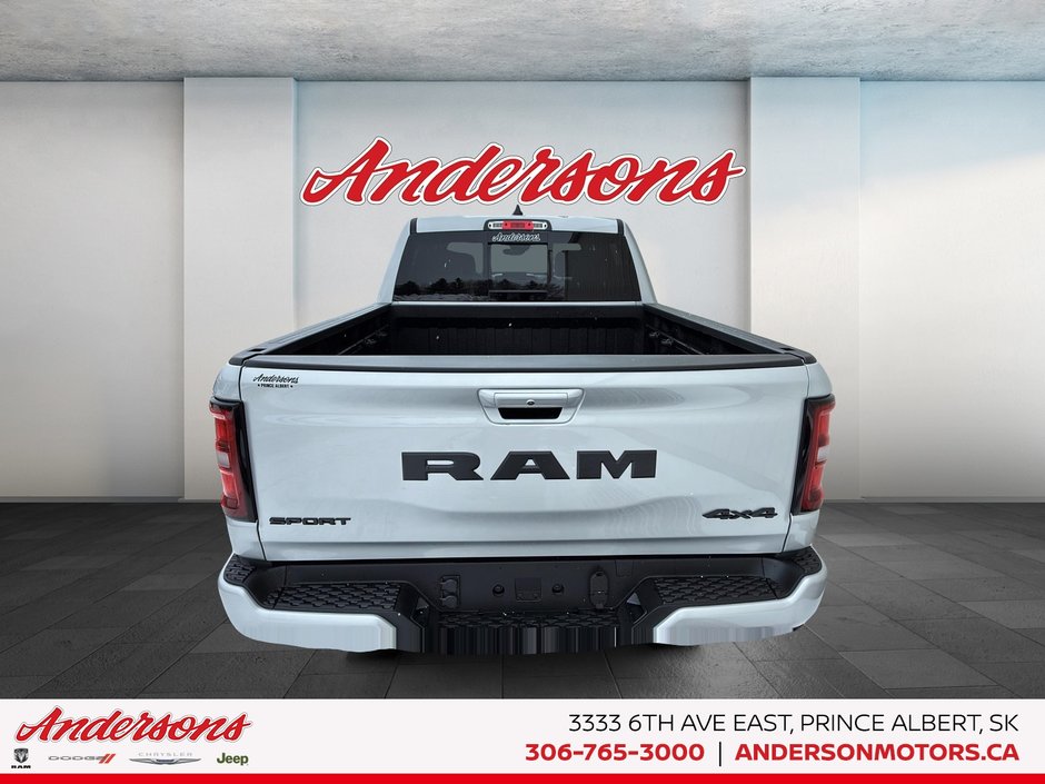 2026 Ram 1500 SPORT 5.7L HEMI V8 w/ eTorque / Dual-Pane Panoramic Sunroof / Leather-Faced Heated Seats