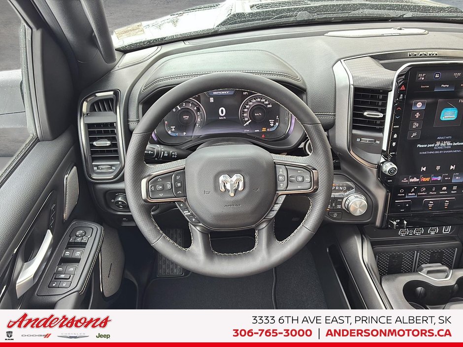2026 Ram 1500 SPORT 5.7L HEMI V8 / Sport Crew Cab 4x4 / Premium harman/kardon Audio / Dual-Pane Panoramic Sunroof