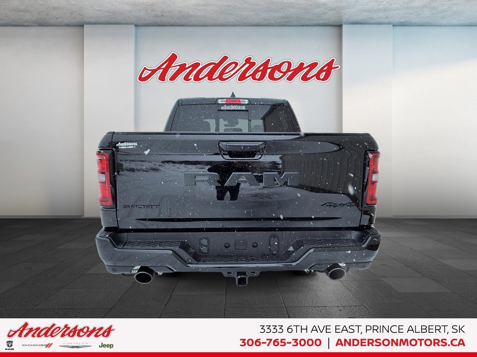 2026 Ram 1500 SPORT 5.7L HEMI V8 / Sport Crew Cab 4x4 / Premium harman/kardon Audio / Dual-Pane Panoramic Sunroof