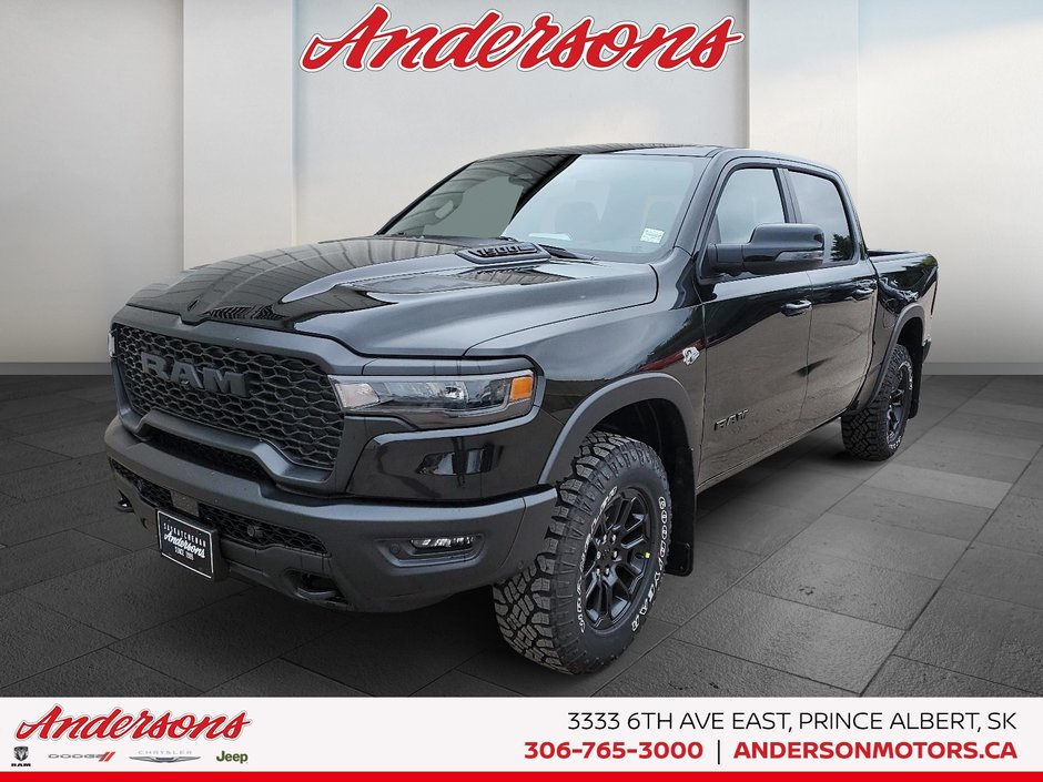 2026 Ram 1500 REBEL 5.7L / Crew Cab / 19-speaker Harman/Kardon Audio