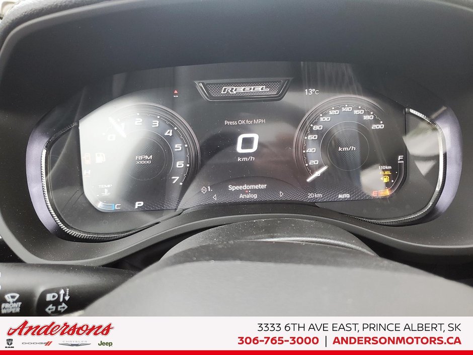 2026 Ram 1500 REBEL 5.7L / Crew Cab / 19-speaker Harman/Kardon Audio