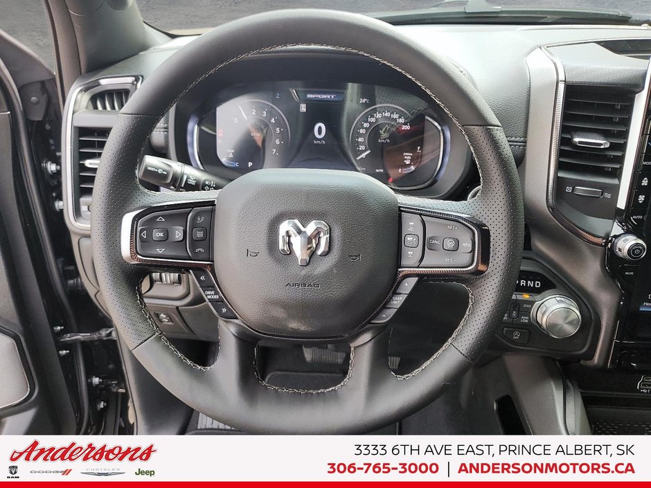 2026 Ram 1500 SPORT 3.0L Turbo / Crew Cab / Alpine Audio / ParkSense