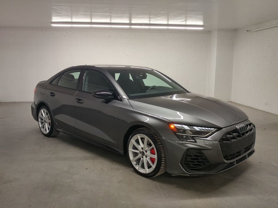 2025 Audi S3 2.0TFSI BLACK OPTIC|SPORT EXHAUST#RED CALIPER in Laval, Quebec