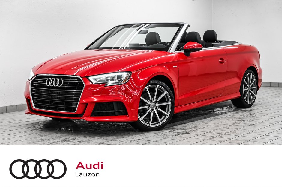 2018 Audi A3 Cabriolet PROGRESSIV S-LINE PREMIUM PKG in Laval, Quebec