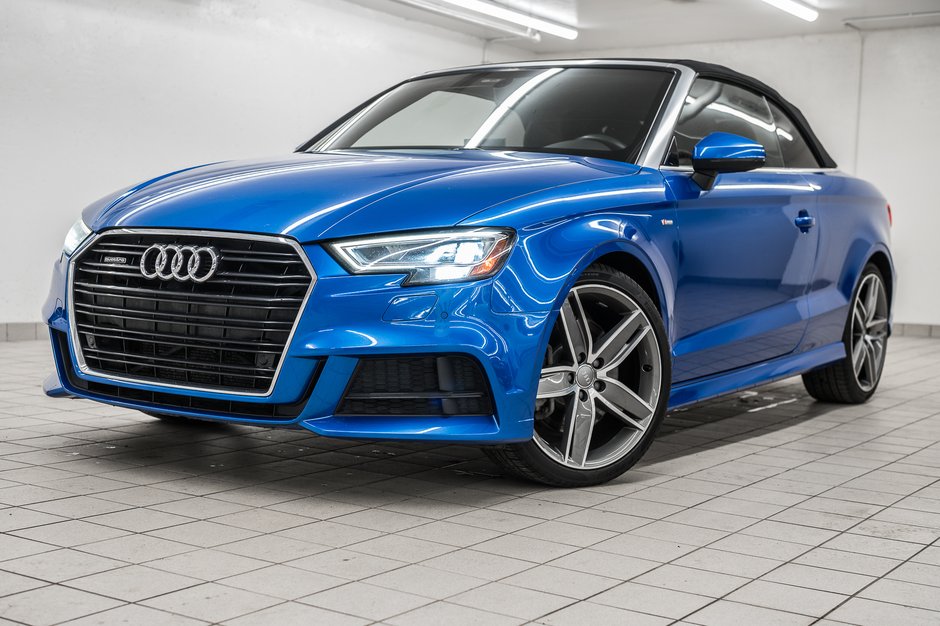 Audi A3 Cabriolet TECHNIK S-LINE 19 PCS 2019 à Laval, Québec