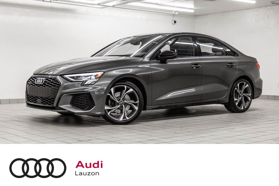 Audi A3 Sedan PROGRESSIV S-LINE BLACK OPTIC 2023 à Laval, Québec