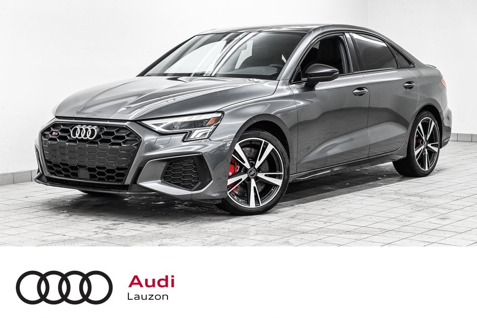 2022 Audi S3 Sedan PROGRESSIV BLACK OPTIC RED CALIPER in Laval, Quebec