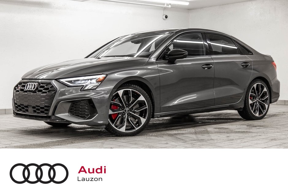 2023 Audi S3 Sedan PROGRESSIV BLACK OPTICS-SPORT EXHAUST-ADV HANDLING in Laval, Quebec