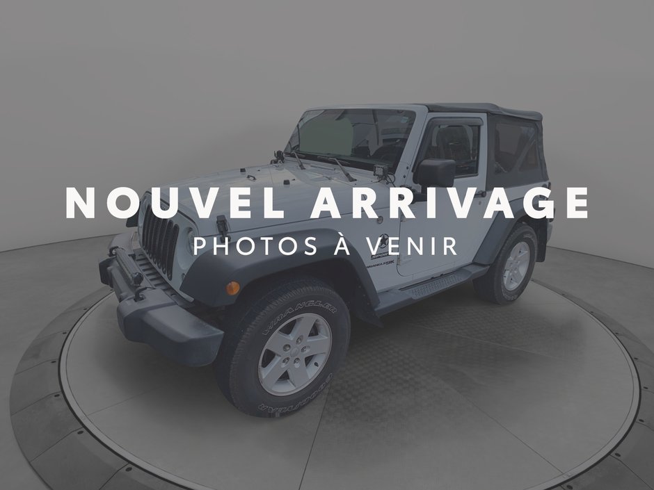 2018 Jeep Wrangler JK Sport toit souple. in Chicoutimi, Quebec