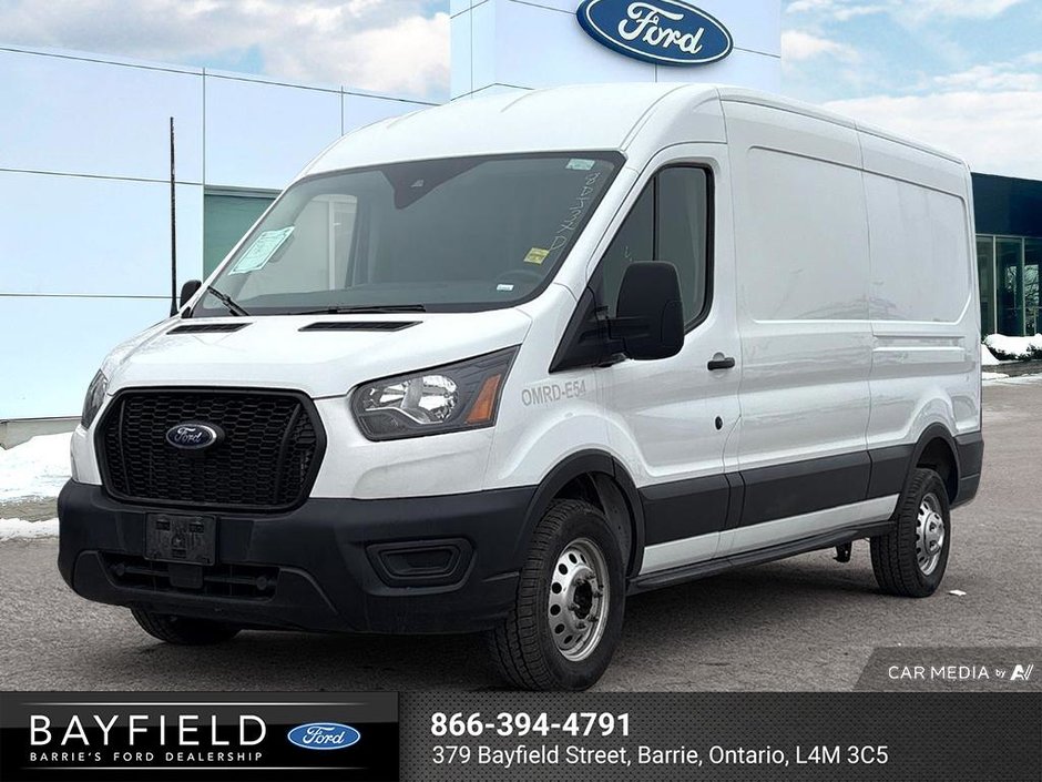 2022 Ford Transit Cargo Van 130 WB AWD - Medium Roof - Sliding Pass.side Cargo-0