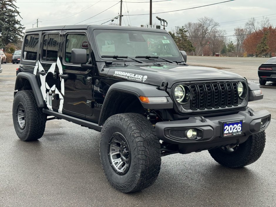 2026 Jeep Wrangler 4-Door WILLYS Punisher Edition, Decals, Upgraded Wheels and Lift Kit ($14,999)