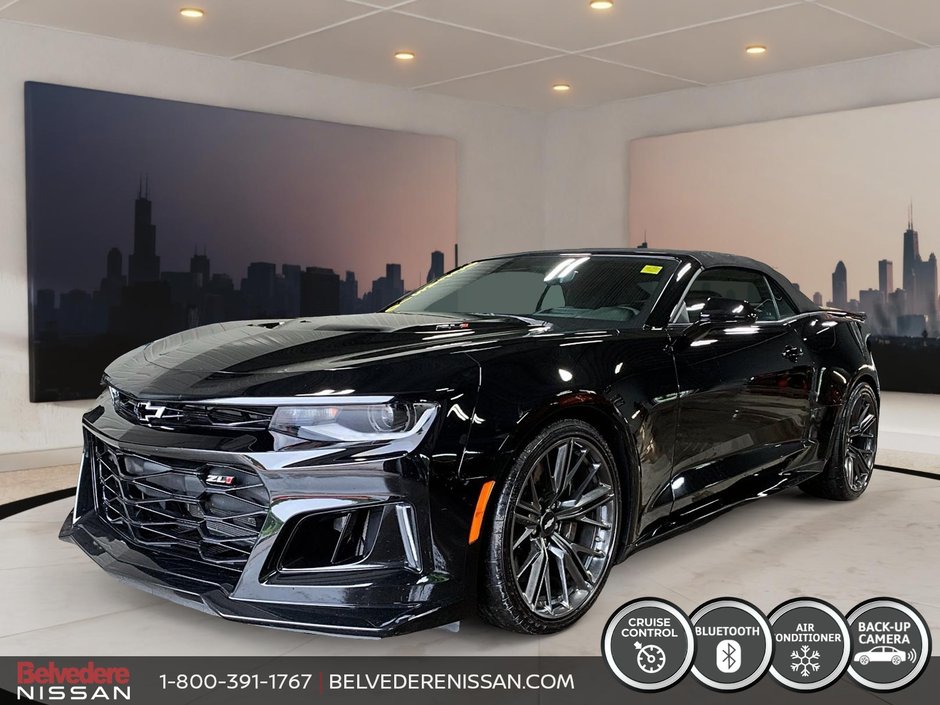 2019 Chevrolet Camaro ZL1  DÉCAPOTABLE V8 6.2L SURALIMENTÉ 650HP in Saint-Jérôme, Quebec