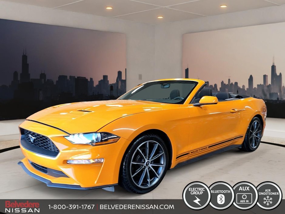 Ford Mustang CONVERTIBLE MANUELLE 6 VITESSES ECOBOOST 2.3 LITRE 2019 à Saint-Jérôme, Québec