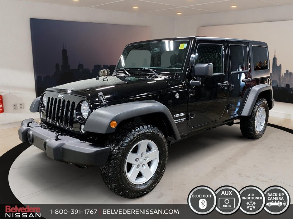 Jeep Wrangler Unlimited Sport UNLIMITED 4X4 2 TOITS AUTOMATIQUE 2017 à Saint-Jérôme, Québec