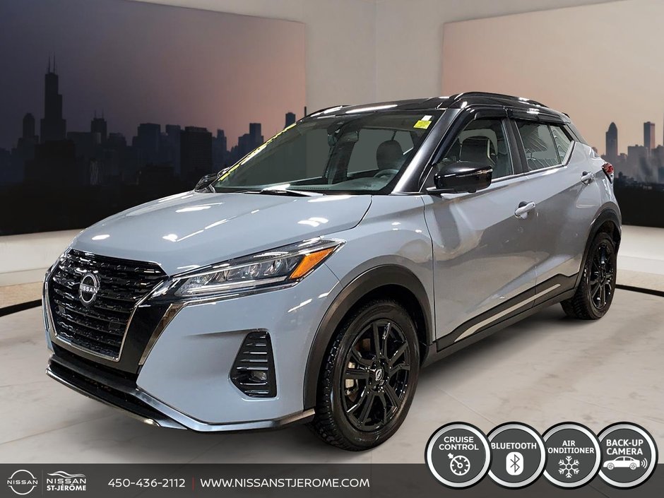 2022 Nissan Kicks SR AUTOMATIQUE A/C BLUETOOTH MAGS/TOIT NOIR CAMÉRA in Charlemagne, Quebec