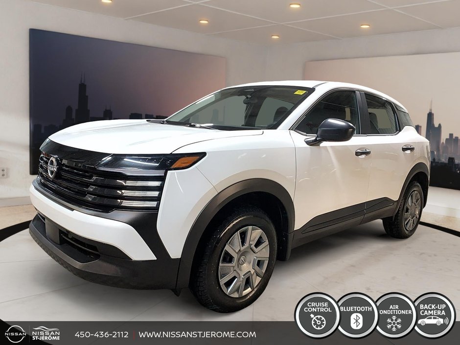 2025 Nissan Kicks S AUTOMATIQUE A/C BLUETOOTH SIEGES CHAUFFANT CAM in Saint-Jérôme, Quebec